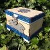Coffret lions _ blanc, bleu et bois