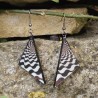 BO triangles 5cm noir et blanc