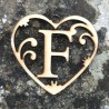 Lettre coeur F