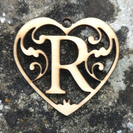 Lettre coeur R