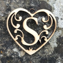 Lettre coeur S