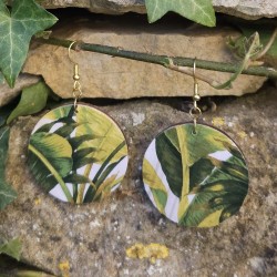 BO Rondes 4cm - Feuilles (var. 1)