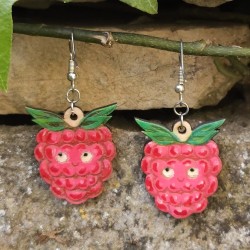BO Fantaisie 3cm - Framboises kawaii