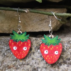 BO Fantaisie 3cm - Fraises kawaii