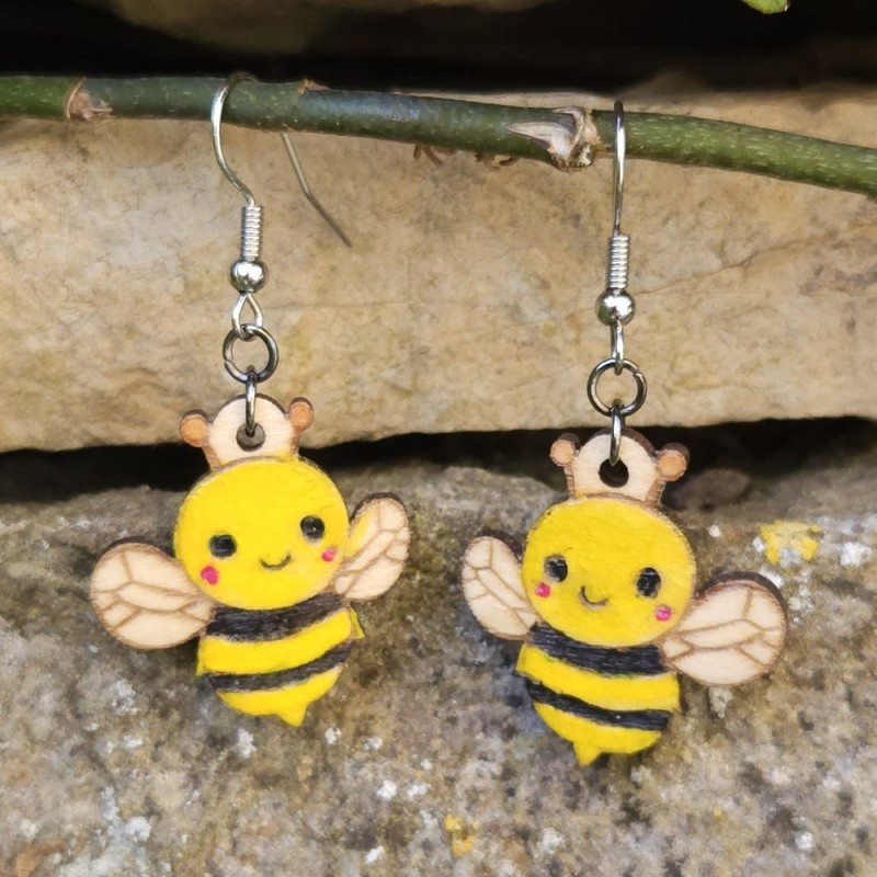 BO Fantaisie 2,5cm - Abeilles kawaii