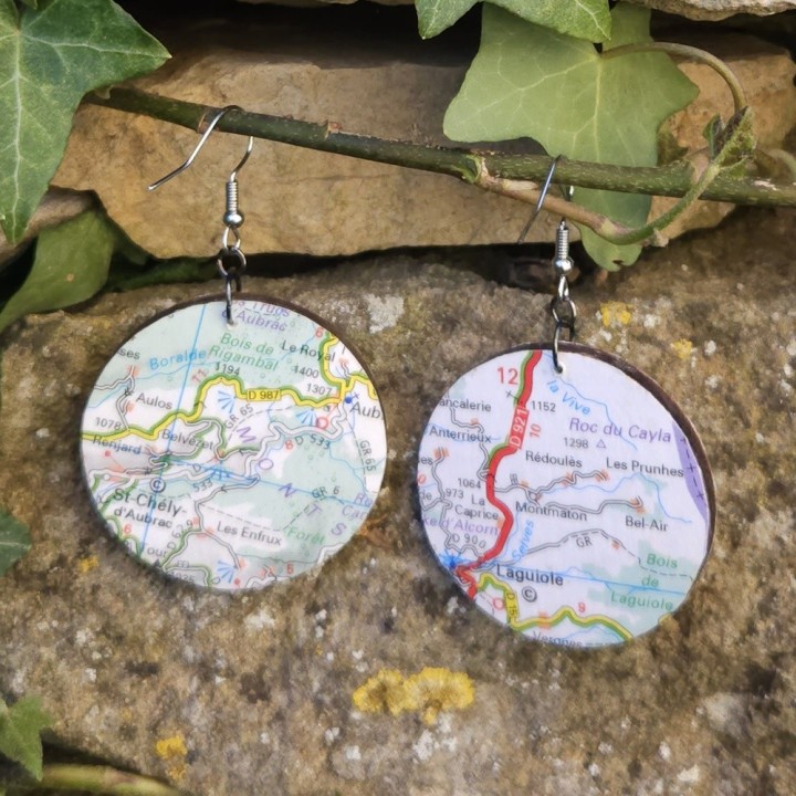 BO Rondes 4cm - Carte d'Occitanie (alentours de la Canourgue, Chanac, Laguiole et St-Chély-d'Aubrac)