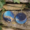 BO Rondes 5cm - Bleus et ocre