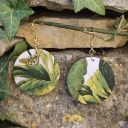 BO Rondes 4cm - Papillon et de feuilles