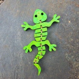 Lézard articulé _ vert clair _ version 2