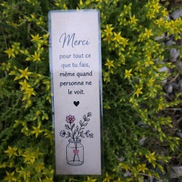 Marque-page maman _ « Merci pour tout ce que tu fais, même quand personne ne le voit »