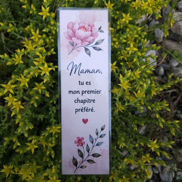 Marque-page maman _ « Maman, tu es mon premier chapitre préféré »