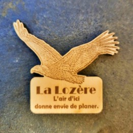 Magnet aigle _ « La Lozère, l'air d'ici donne envie de planer »