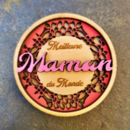 Magnet « Meilleure maman du monde »
