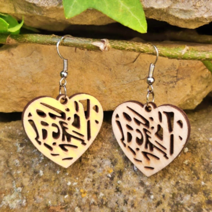 BO coeurs calligraphie
