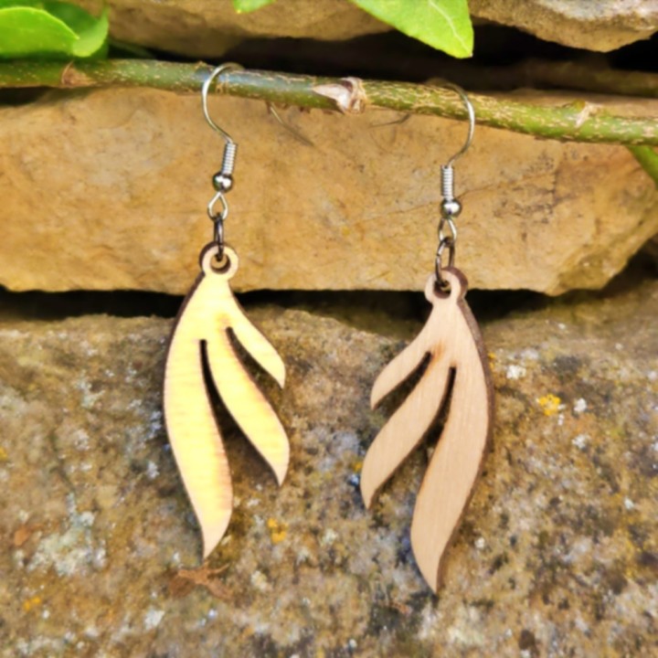 BO feuilles flammèches 4cm