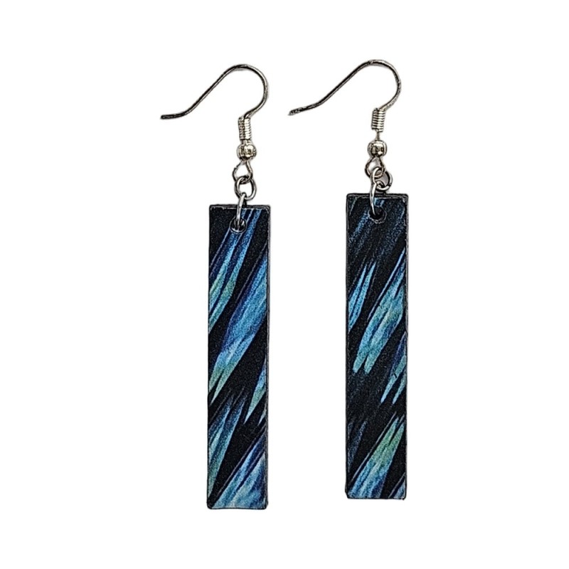 BO Rect. 5x1cm - Bleu, vert et noir