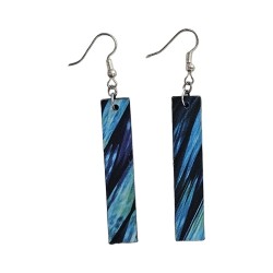 BO Rect. 5x1cm - Bleu, vert et noir