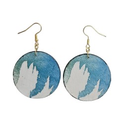 BO Rondes 4cm - Bleu et blanc