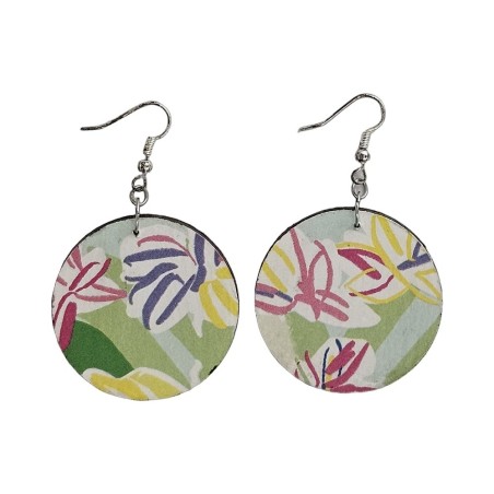 BO Rondes 4cm - Dessins de fleurs