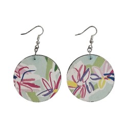 BO Rondes 4cm - Dessins de fleurs