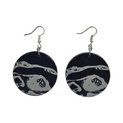 BO Rondes 4cm - Bleu et gris