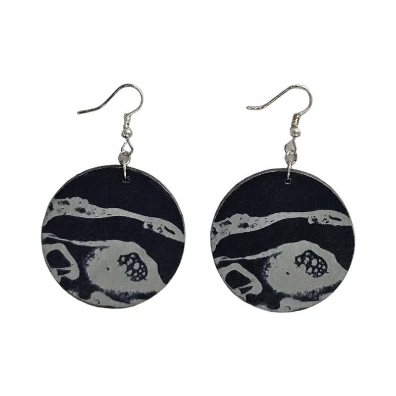 BO Rondes 4cm - Bleu et gris