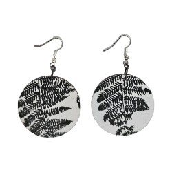 BO Rondes 4cm - Négatif de fougères