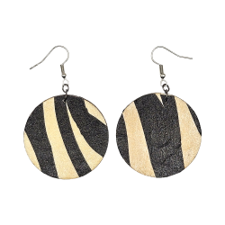 BO Rondes 4cm - Blanc et noir (var. 2)