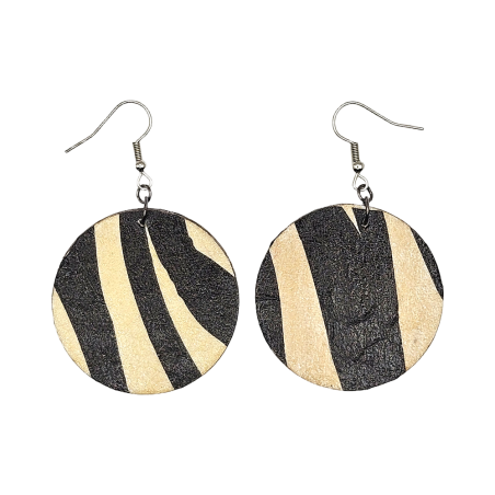 BO Rondes 4cm - Blanc et noir (var. 2)