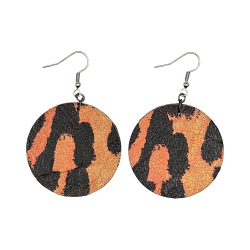 BO Rondes 4cm - Orange et noir (var. 2)