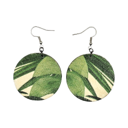 BO Rondes 4cm - Feuilles (var. 5)