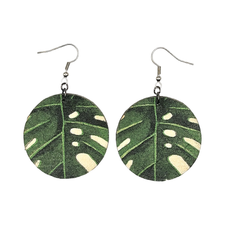 BO Rondes 4cm - Feuilles (var. 4)