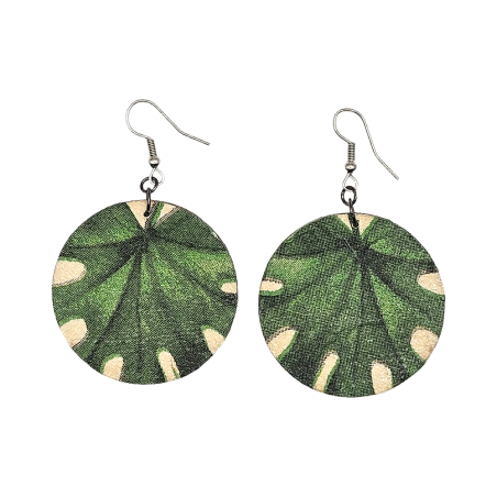 BO Rondes 4cm - Feuilles (var. 3)