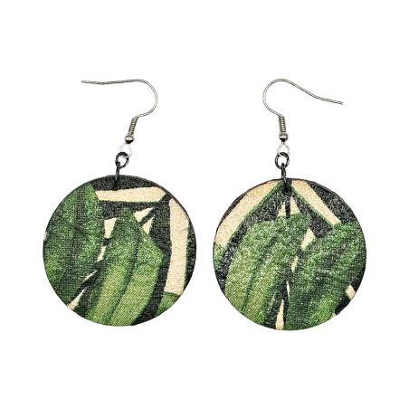 BO Rondes 4cm - Feuilles (var. 2)