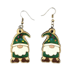 BO Fantaisie 3,9cm - Gnome vert foncé kawaii