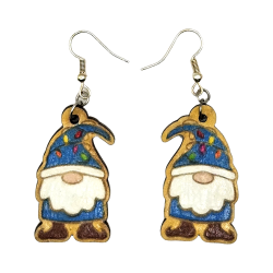 BO Fantaisie 3,9cm - Gnome bleu cyan kawaii