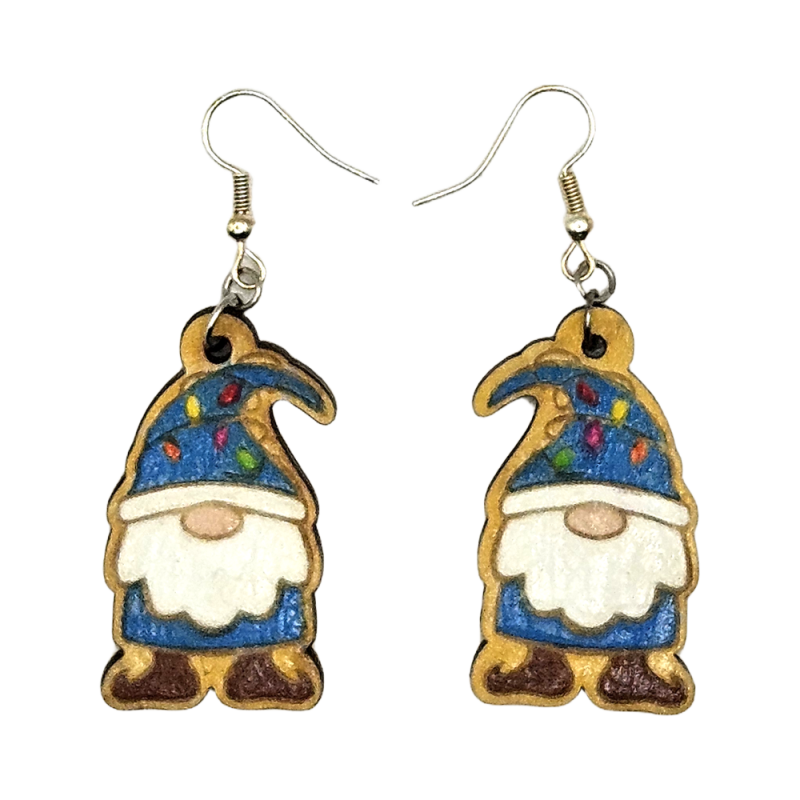 BO Fantaisie 3,9cm - Gnome bleu cyan kawaii