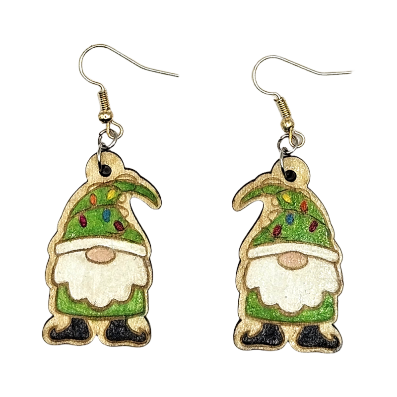 BO Fantaisie 3,9cm - Gnome vert clair kawaii