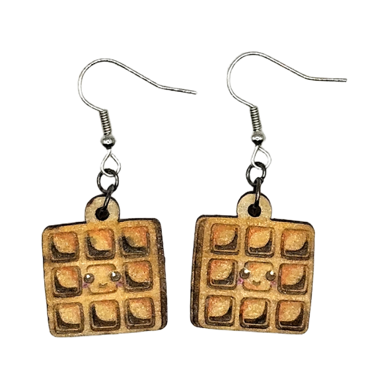 BO Fantaisie 2,3cm - Gaufres kawaii (var. 2)