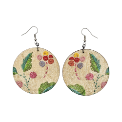 BO Rondes 5cm - Fleurs et de feuilles