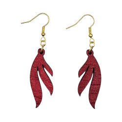 BO Rect. 4x1,1cm - Rouge et argenté