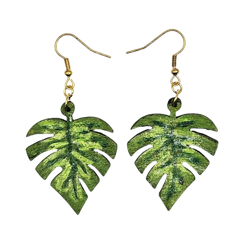 BO Feuille - Vert, blanc et bleu