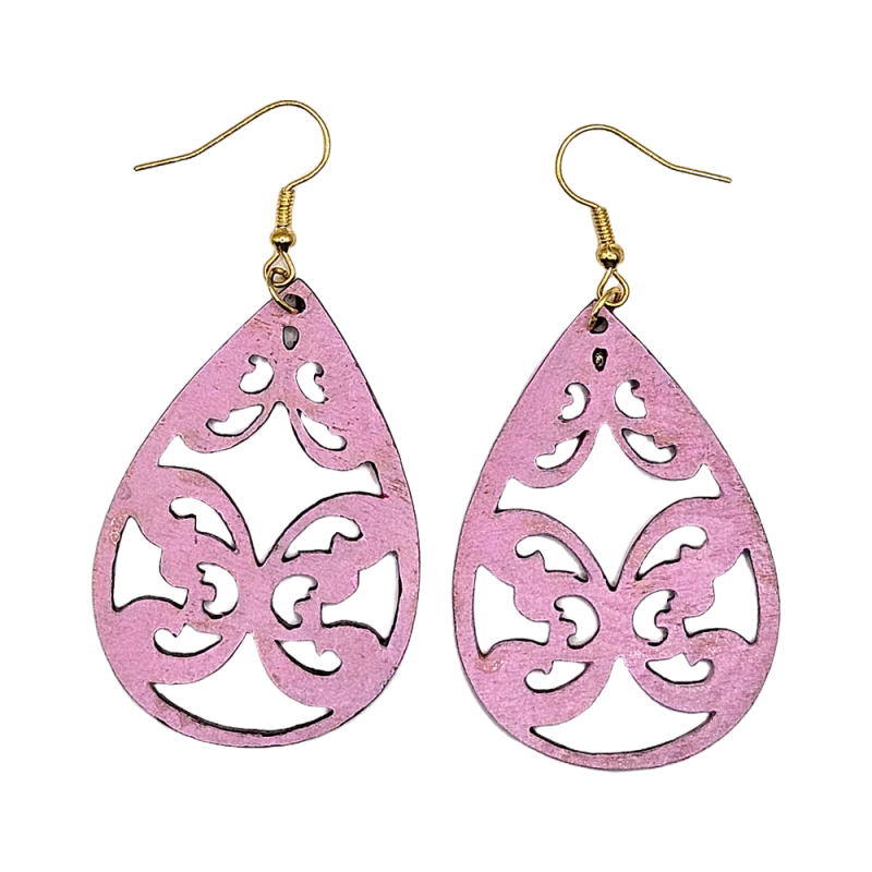 BO Gouttes - Rose clair et rose foncé