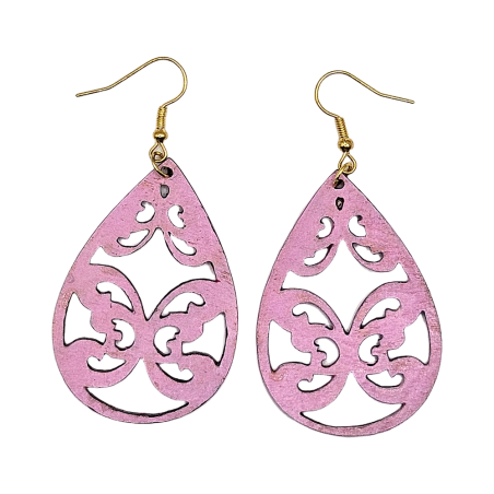 BO Gouttes - Rose clair et rose foncé