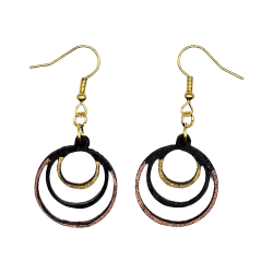 BO Rondes 2,2cm - Noir, argenté, doré et bronze