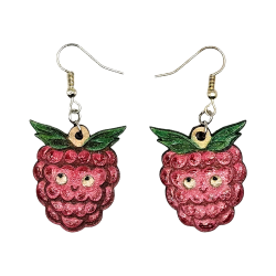 BO Fantaisie 3cm - Framboises kawaii