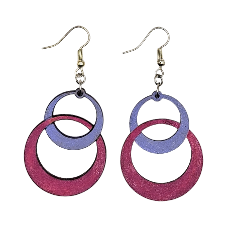 BO Fantaisie 4,1cm - Violet et rose