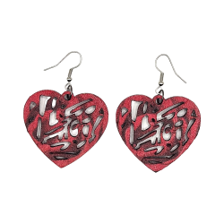 BO Rect. 4x3,7cm - Rose et rouge (var. 2)