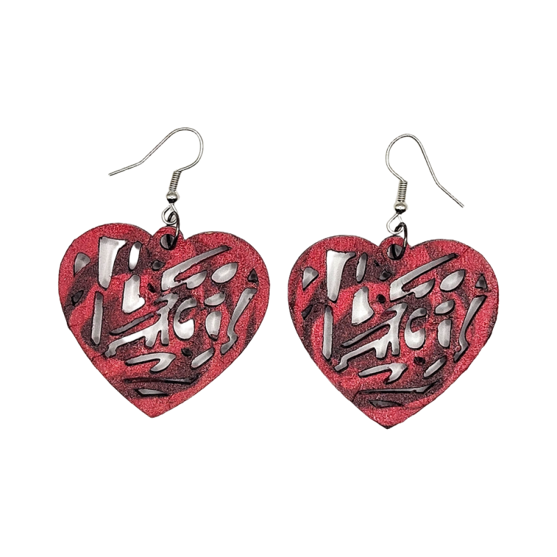 BO Rect. 4x3,7cm - Rose et rouge (var. 2)