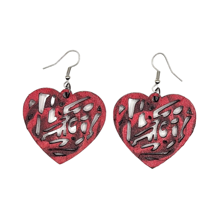 BO Rect. 4x3,7cm - Rose et rouge (var. 2)